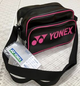  tag equipped! YONEX/ Yonex shoulder bag *BAG19SB tennis *bato Minton * Golf other * black × pink * Akira 