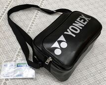 新品 タグ付き♪ YONEX/ヨネックス ショルダーバッグ◆ＢＡＧ19ＳＢ テニス・バトミントン・ゴルフ他◆ブラック　黒◆畑_画像2