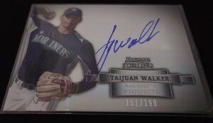 BOWMAN STERLING 2012 TAIJUAN WALKER ウォーカー 直筆サインカード 199枚限定 パラレル マリナーズ 