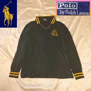 ポロ　POLO　ラルフローレン　長袖　ラガーシャツ　グリーン　緑 １６０サイズ