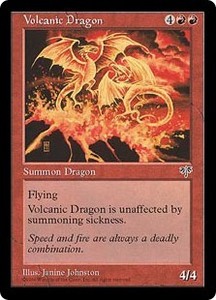 MTG　火山のドラゴン　在庫英1枚まで　ミラージュ　MIR　★他多数出品中