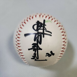 阪神タイガース　掛布雅之選手印刷サインボール　プリントサインボール