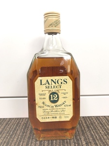 ・4430 LANGS SELECT 12years OLD 750ml 43% ラングス セレクト 12年 オールド スコッチウイスキー