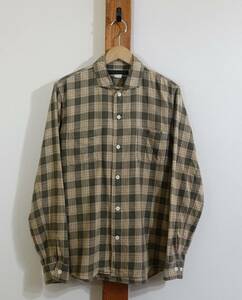 PHIGVEL/フィグベル◆シャツ コットン×ウール混 チェック PMS-LS07 OLD CHECK OPEN SHIRT