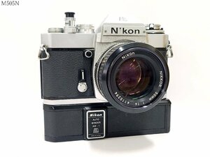 Nikon EL2 NIKKOR 50mm 1:1.4 AUTO WINDER AW-1 ニコン 一眼レフ フィルムカメラ ボディ レンズ オートワインダー シャッターOK M505N