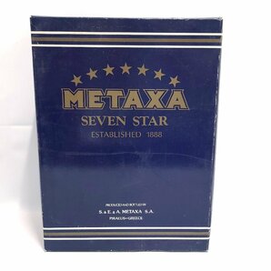 未開栓 METAXA メタクサ SEVEN STAR GOLD LABEL ゴールドラベル 700ml テナーサックス ミニボトル 30ml 40% 箱付き 古酒 M295O.の画像7