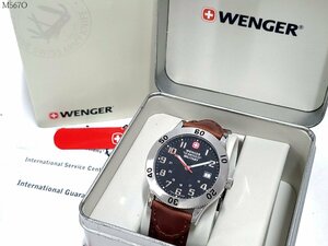 WENGER Wenger SWISS MILITARY 7296X кварц 3 стрелки Date мужские наручные часы с футляром M567OA