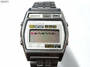 SEIKO ALARM CHRONOGRAPH セイコー アラームクロノグラフ A158-5040 クォーツ デジタル メンズ 腕時計 M699OK