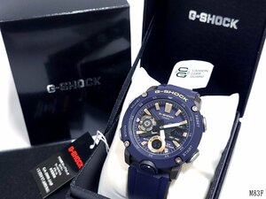 ☆美品 稼働品☆ CASIO G-SHOCK カシオ GA-2000-2AJF クォーツ デジアナ ネイビー カーボンコアガード メンズ 腕時計 箱付き M83FA