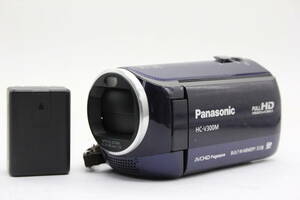 【返品保証】 【録画再生確認済み】パナソニック Panasonic HC-V300M パープル 50x バッテリー付き ビデオカメラ v1269