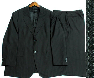 [ large size AB7 corresponding waist 91cm]TORELLO VIERA pinstripe 2B single suit unlined in the back side Benz 0518j