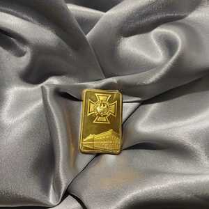 1 jpy start Gold color in goto18K Gold Plated 18KGP. gold antique ingot coin replica 23.0g 6