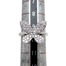 ［銀座店］GRAFF グラフ パヴェ バタフライ ダイヤモンド ミニ RGR523 リング・指輪 750ホワイトゴールド 9.5号 レディース DH80710_画像8