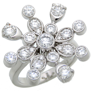 [ Ginza shop ]PIAGET Piaget diamond #53 ring * ring 750 white gold 12.5 number lady's DH80437