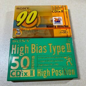SONY カセットテープ ハイポジション 2個　　新品未開封