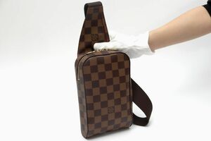 【極美品】Louis Vuitton ルイヴィトン ダミエ エベヌ ジェロニモス ボディ ショルダー バッグ N51994 定価約13万円