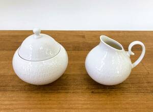 AA09010 Rosenthal Rosenthal Studio line romance white shuga-& creamer sugar pot milk pot 2 point set 