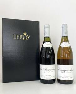 CC02395【未開栓】LEROY ルロワ Cote de Beaune-Villages 1996　13％ /Bourgogne Aligote 2001 12.5% 750ml×2本セット 赤白ワイン　高島屋