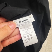 JIL SANDER ジルサンダー バンドカラーシャツ ブラック size37 【中目黒B04】_画像4