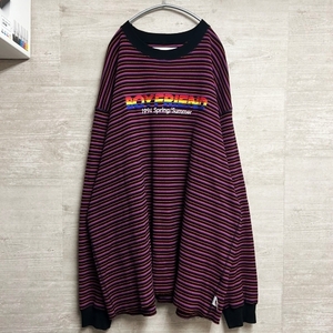  DAIRIKU ダイリク 22SS Couple Border Embroidery Tee ボーダー 長袖サーマルTシャツ C-10【中目黒B05】