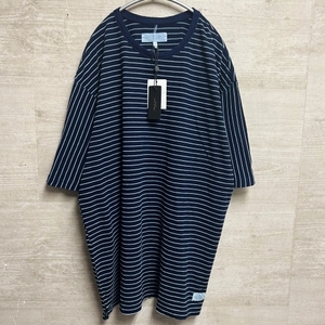 rag&bone ラグアンドボーン ボーダーTシャツ ネイビー sizeL 【中目黒B05】