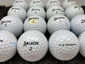 Q325【人気】SRIXON スリクソン Z-STAR 2021年モデル ホワイト 16個【B級ランク】【ロストボール】