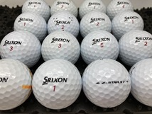 Q333【人気】SRIXON スリクソン Z-STAR XV 2021年モデル ホワイト　16個【B級ランク】【ロストボール】_画像1