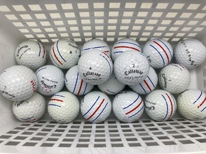 【激安 K70 送料無料】Callaway キャロウェイ E・R・C SOFT2021年モデルトリプルトラック ホワイト 20個 【ランク Ｂ級】 【ロストボール】