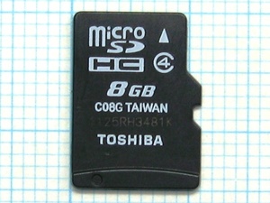 *TOSHIBA microSDHC карта памяти 8GB б/у * стоимость доставки 63 иен ~