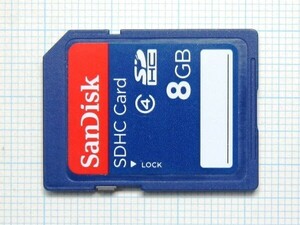 *SanDisk SDHC memory card 8GB used * postage 63 jpy ~