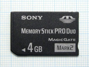 *SONY memory stick PRODuo 4GB used * postage 63 jpy ~