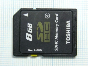 *TOSHIBA SDHC memory card 8GB used * postage 63 jpy ~