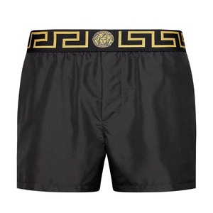 送料無料 2 VERSACE ヴェルサーチ ABU01022 A232415 A80G ブラック 海パン 水着 スイムウェア パンツ グレカ柄 size 3