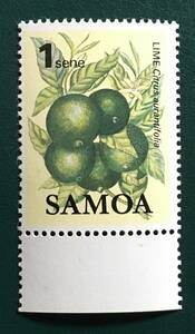 [ fruit stamp ]sa moa 1983 year fruit stamp lime 1 kind unused flower . fruit 