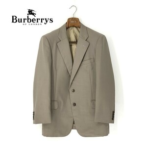 A6816/ビンテージ 80s 背抜き 春夏 BURBERRY バーバリー ウール モヘア テーラード シングル2Bジャケット 175 AB6 グレー/メンズ スーツ用