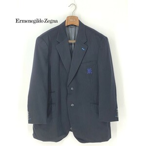 A8096/極美品 秋冬 Ermenegildo Zegna エルメネジルドゼニア TROFEO ウール カシミヤ テーラード シングル3Bジャケット BB8程 濃紺/メンズ