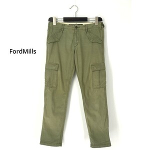 A7386/ весна лето Ford mills Ford Mill z хлопок конический слаксы милитари Work брюки-карго 36 зеленый хаки / женский 