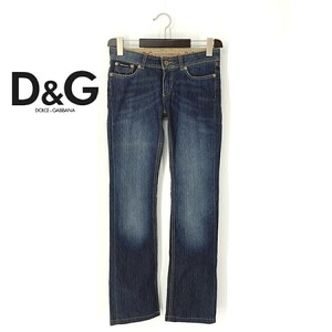 A7249/ превосходный товар весна лето DOLCE&GABBANA Dolce & Gabbana D&G хлопок распорка тонкий джинсы Denim брюки M степени 26 синий / женский 