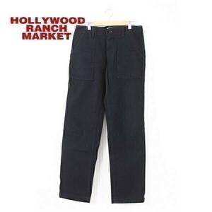 A3702/美品 春夏 HOLLYWOOD RANCH MARKET ハリウッドランチマーケット HRM ウール カーゴ ワークパンツ 2 濃紺/日本製 メンズ 聖林公司