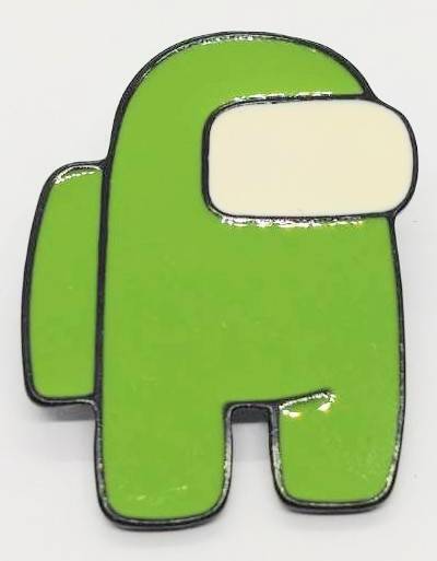 送料無料 アモングアス グリーン ピンブローチ ピンズ PINS バッジ バッヂ アメリカン雑貨 スマアク