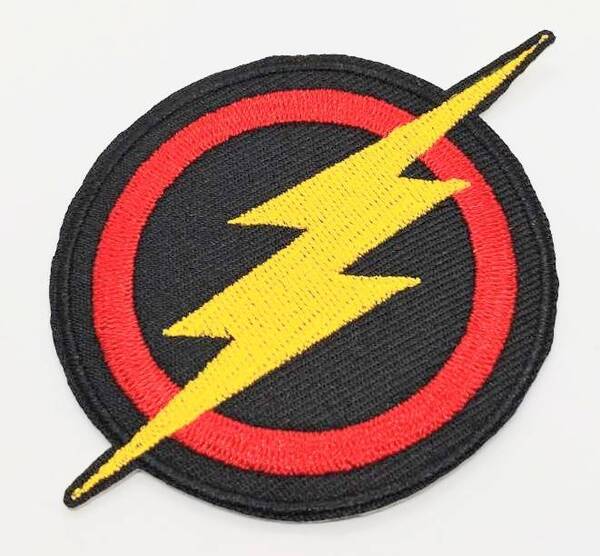 送料無料 フラッシュ アベンジャーズ ワッペン アップリケ のり付き 刺繍 アイロン アメリカン雑貨 スマアク