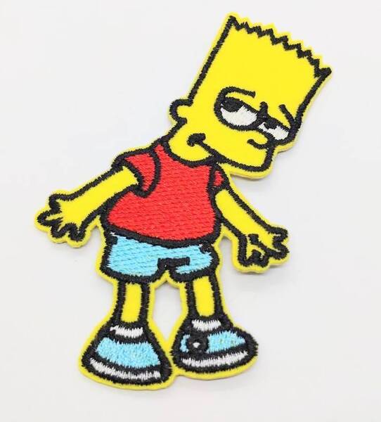 送料無料 シンプソンズ バート ワッペン アップリケ のり付き 刺繍 アイロン アメリカン雑貨 スマアク
