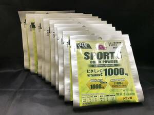 01 イオン トップバリュ スポーツドリンク パウダー ビタミンC 1000mmg レモン味 1用 10袋 セット