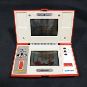 当時物 GAME&WATCH ゲームウォッチ MICKEY＆DONALD ミッキー＆ドナルド DM-53 1982 任天堂 マルチスクリーン 携帯型 レトロゲーム ジャンク