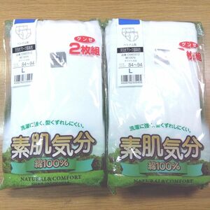 GUNZE グンゼ 素肌気分 前開きブリーフLサイズ 2枚組×2