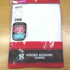 HIROKO KOSHINO 半袖V首シャツ Lサイズ 2枚組 レナウン