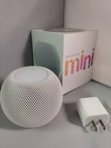 動作美品♪ HomePod mini Apple スマートスピーカー MY5H2J/A A2374 ホームポッドミニ アップル Youtube IOT アップルミュージック_画像1