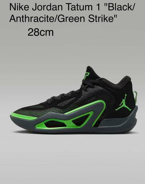 Nike Jordan Tatum 1 Black/Anthracite/Green Strikeナイキ ジョーダン テイタム1 ブラック/アンスラサイト/グリーンストライク