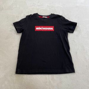 【ミキハウス】ボックスロゴ　Tシャツ　130