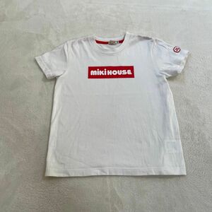 【ミキハウス】ボックスロゴ　Tシャツ　130